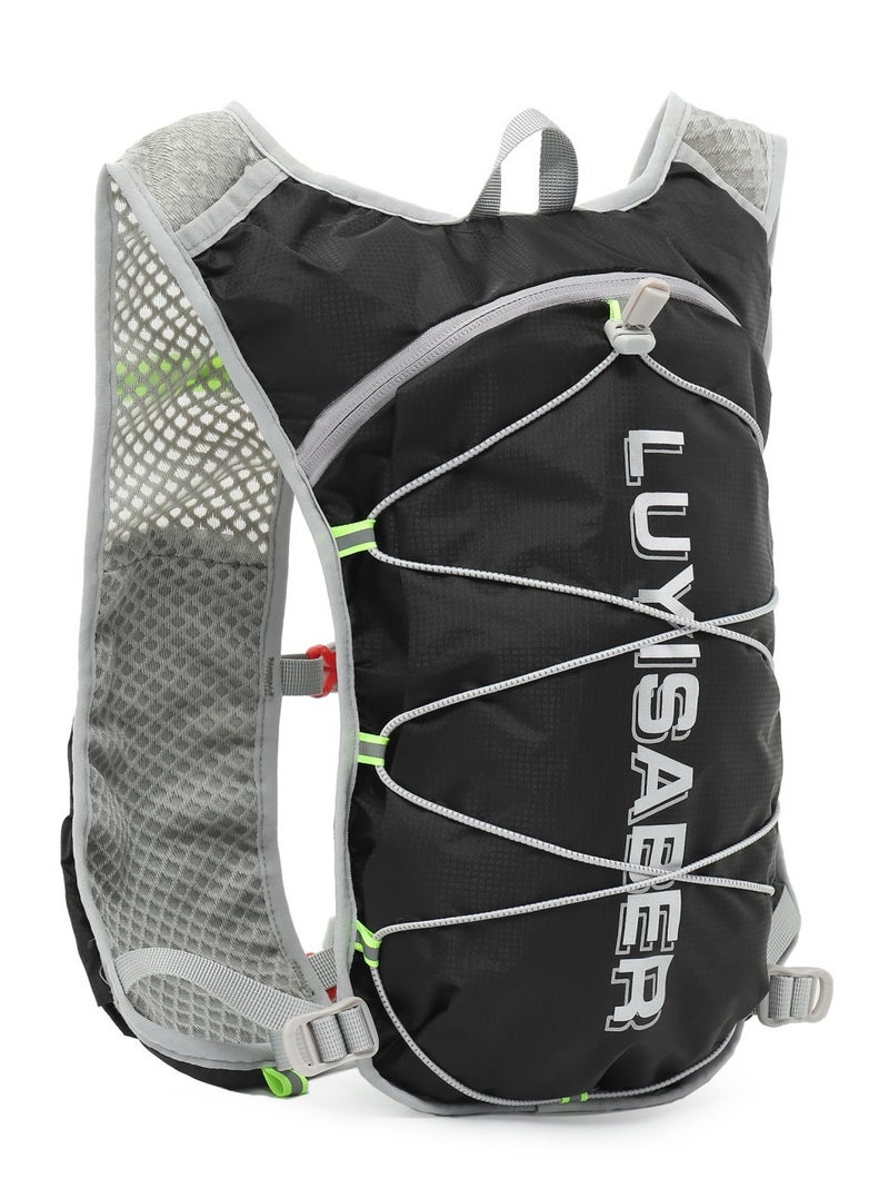 Cross-Country Marathon Running Backpack Safety Reflective Strip Riding Backpack Multifunctional Breathable Sports Backpack - Image 2